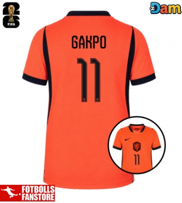 Nederländerna Cody Gakpo #11 Hemmatröja Dam VM 2026 Kortärmad